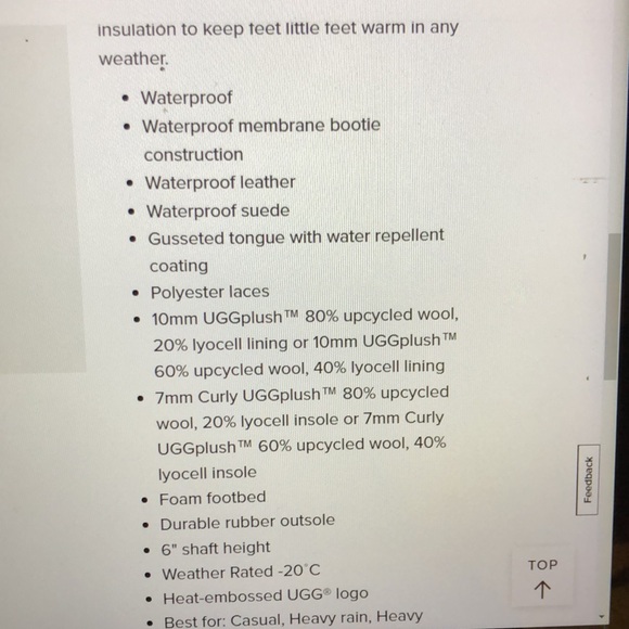 UGG Butte ll Black Leather Toddlers Boots Size 12 - Picture 8 of 8